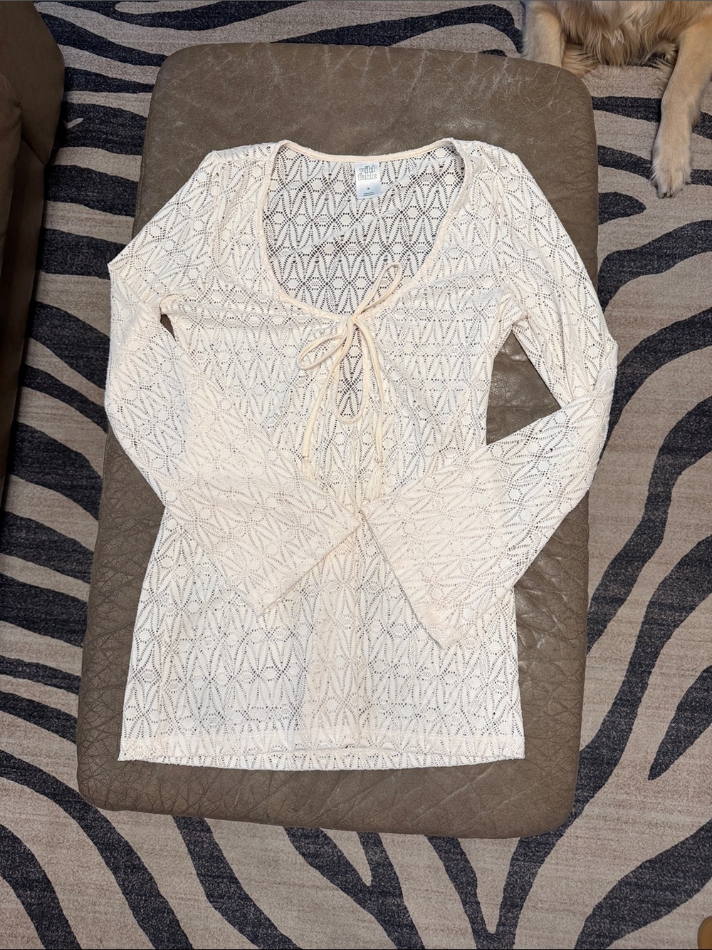 Crochet swimsuit cover-up dress